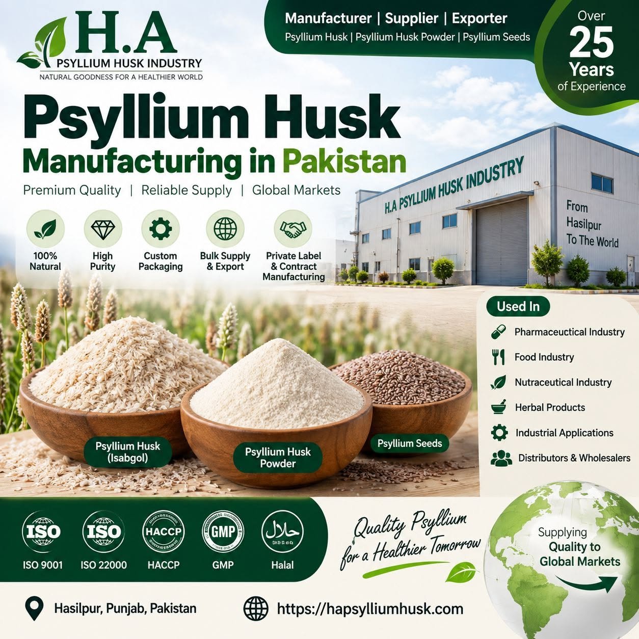 1 H.A Psyllium Husk Industry